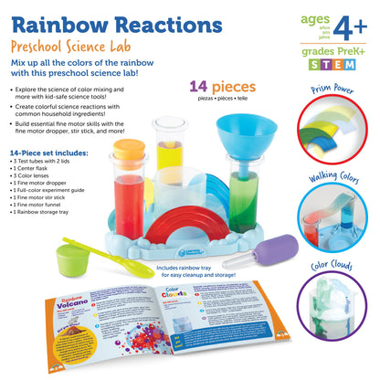 Rainbow Reactions Preschool Science Lab