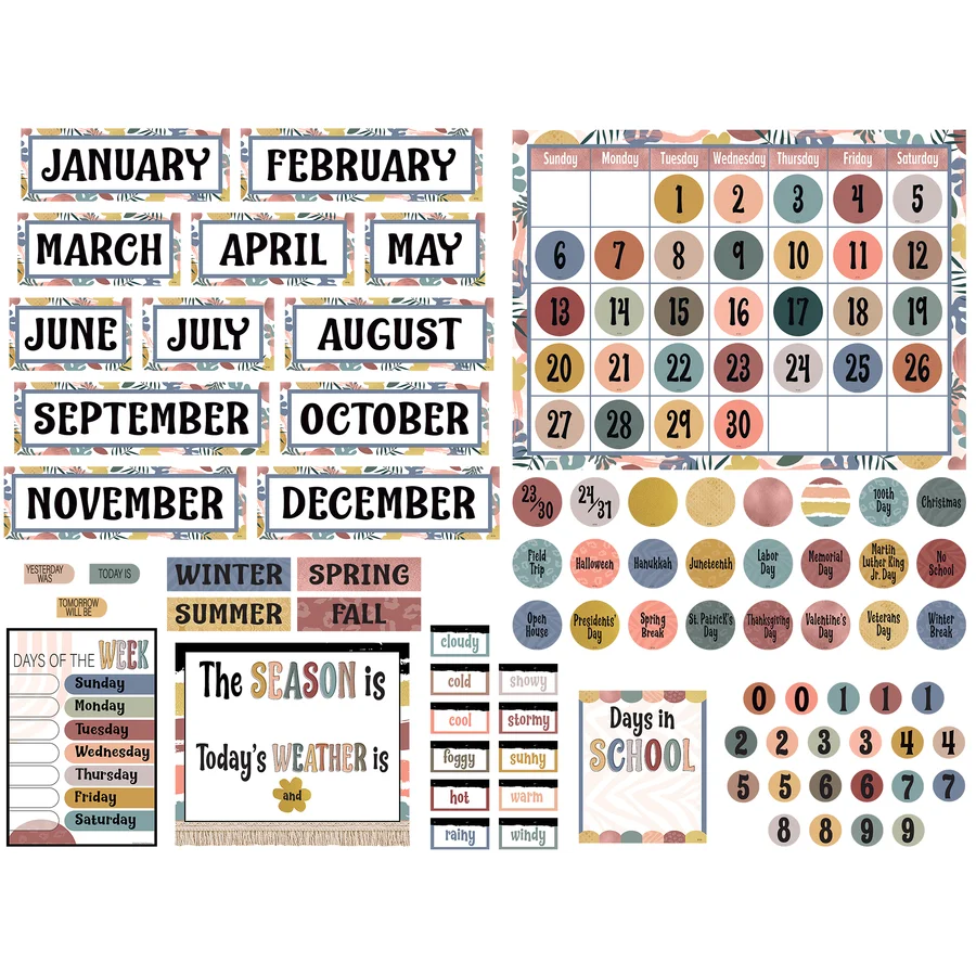 Wonderfully Wild Calendar Bulletin Board
