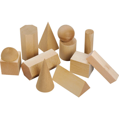 Mini Geometric Solids - Set of 12 - With Plastic Container