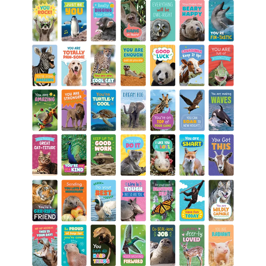 Go Wild Animals Encouragement Cards