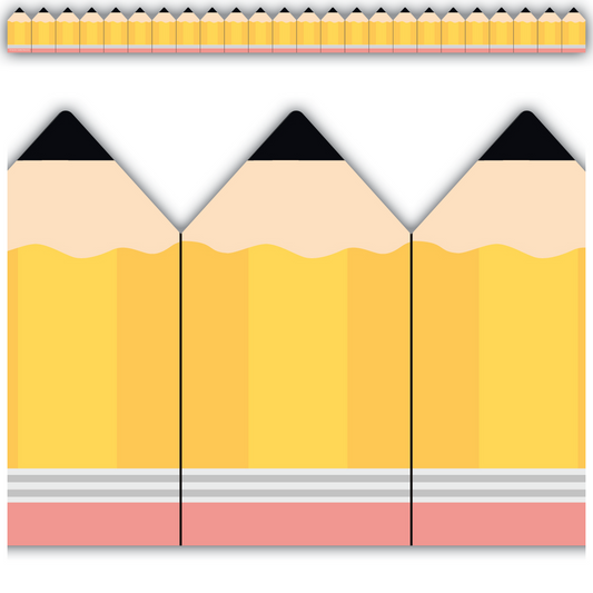 Pencils Die-Cut Border Trim