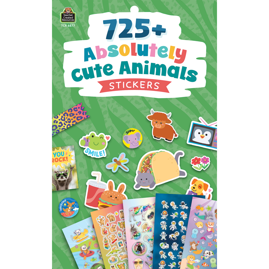 Absolutely Cute Animals Sticker Pad