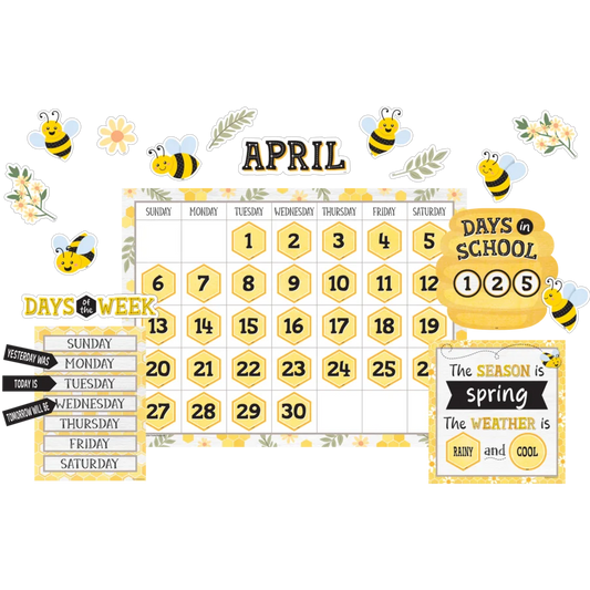 Buzzing Bees Calendar Bulletin Board