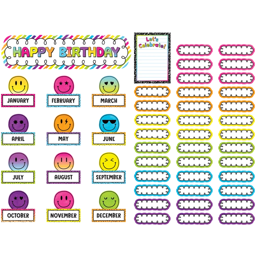 Brights 4Ever Happy Birthday Mini Bulletin Board