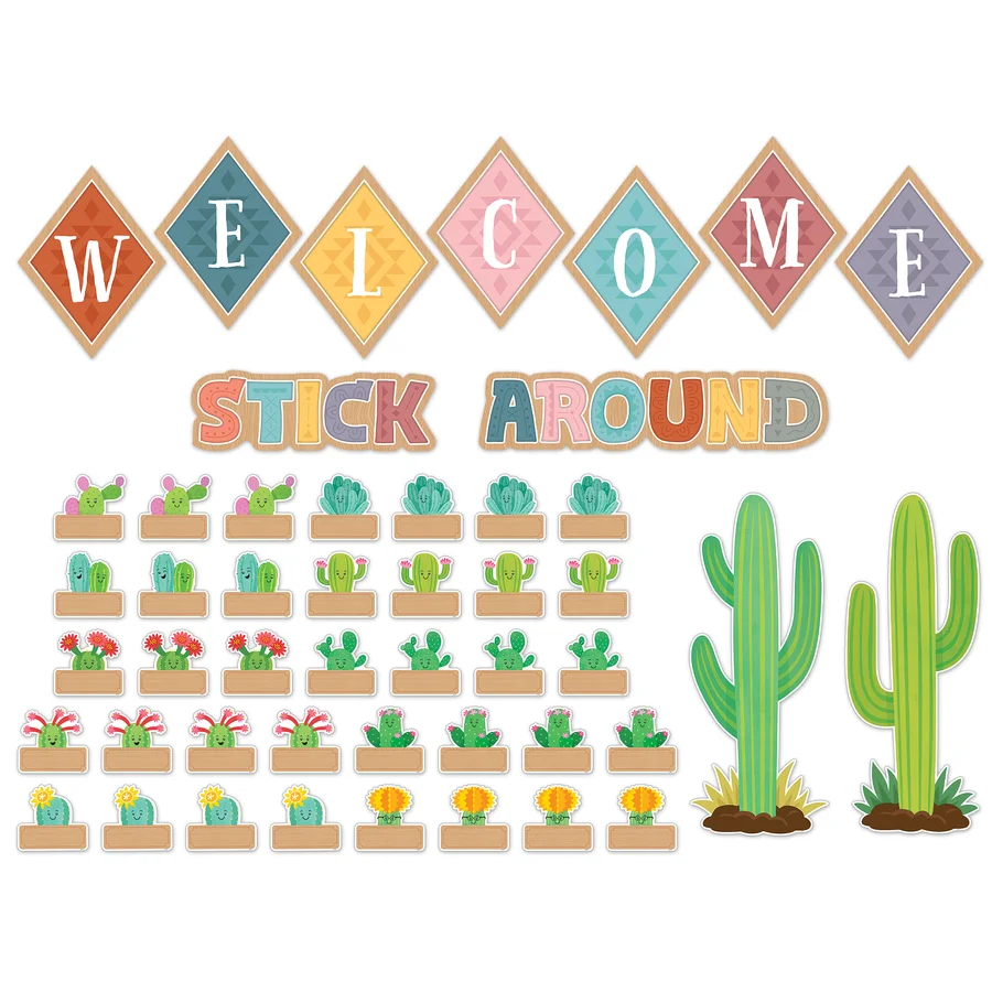 Happy Cactus Crew Welcome Bulletin Board