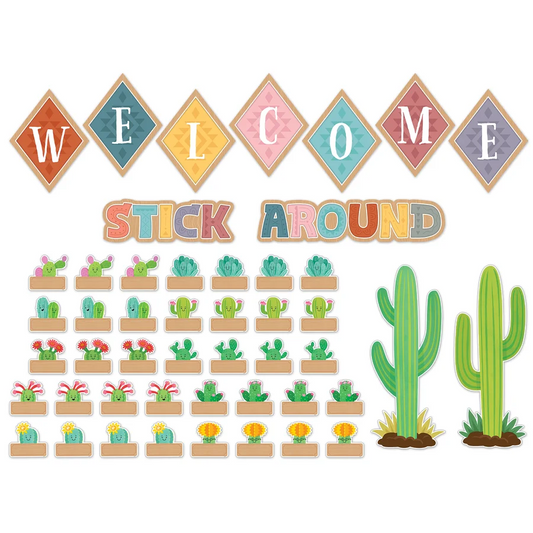 Happy Cactus Crew Welcome Bulletin Board