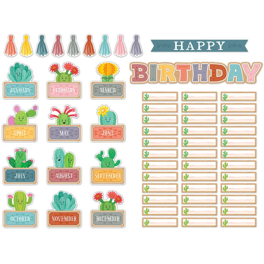 Happy Cactus Crew Happy Birthday Mini Bulletin Board