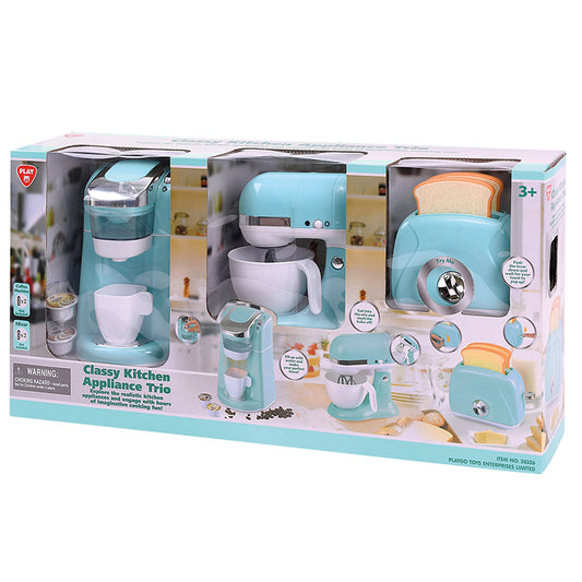 Classy Kitchen Appliance Trio Blue