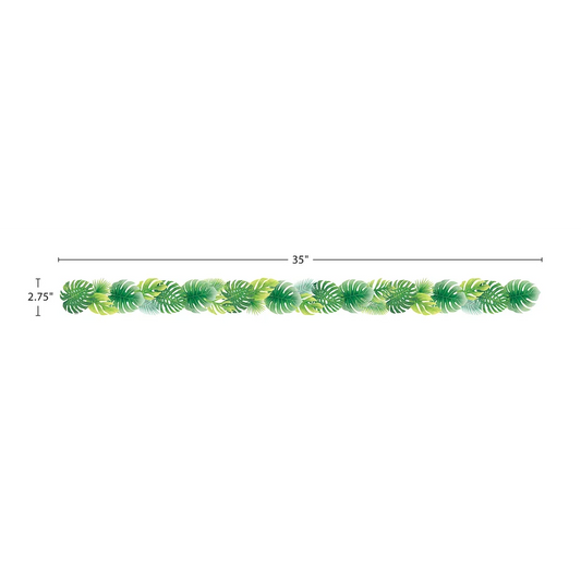 Tropical Leaves Die-Cut Border Trim