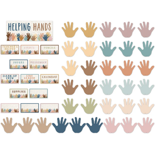 Everyone is Welcome Helping Hands Mini Bulletin Board