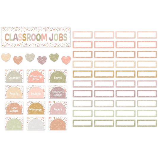 Terrazzo Tones Classroom Jobs Mini Bulletin Board