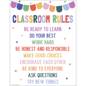 Color Crush Classroom Rules Chart