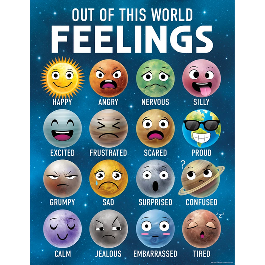 Outer Space Crew Feelings Chart