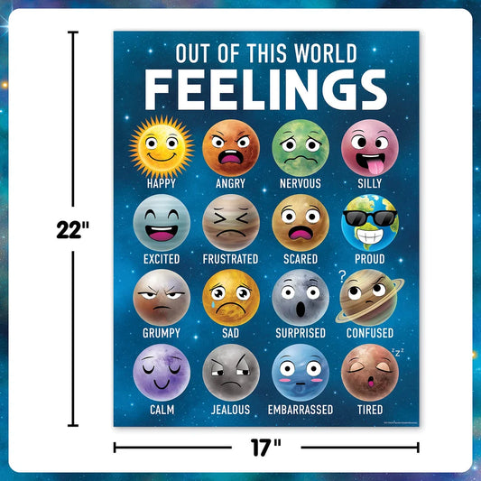 Outer Space Crew Feelings Chart