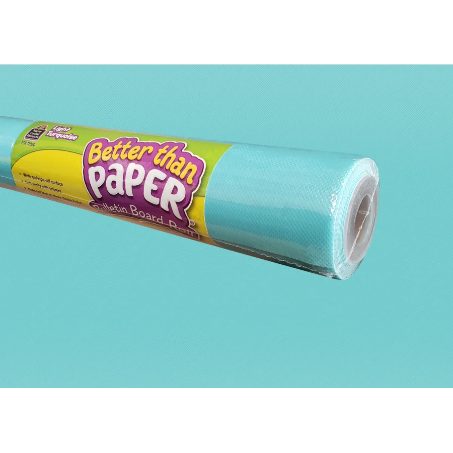 Light Turquoise Better Than Paper Bulletin Board Roll