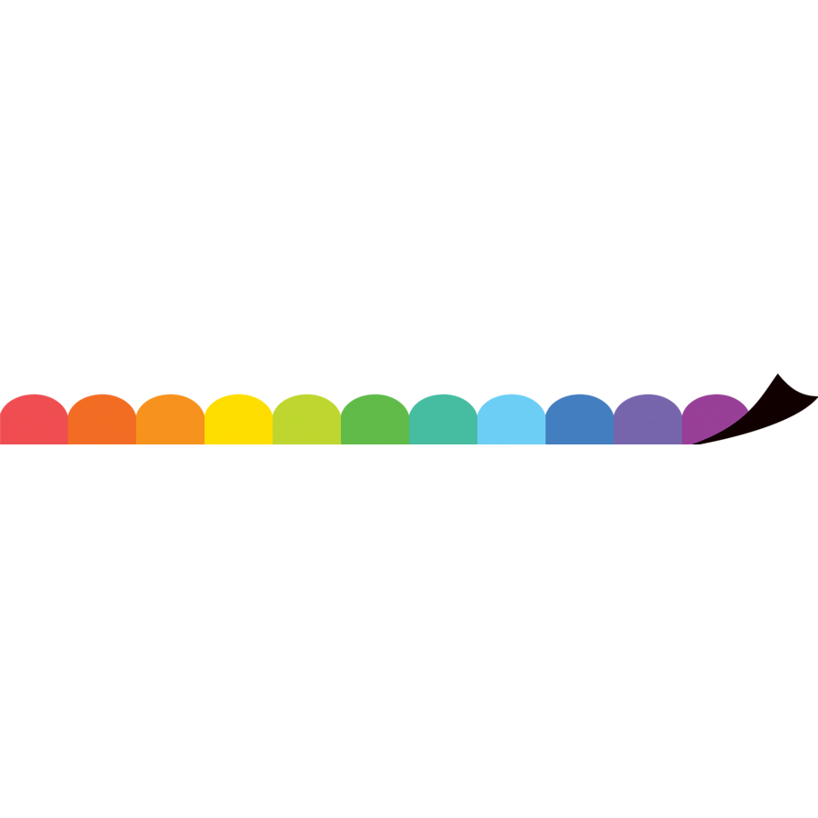 Colorful Scalloped Magnetic Border