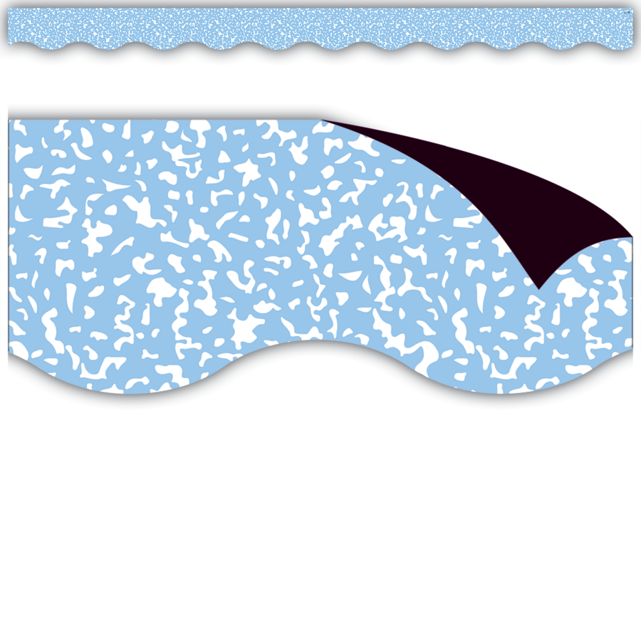 Bordure magnétique bleue de composition