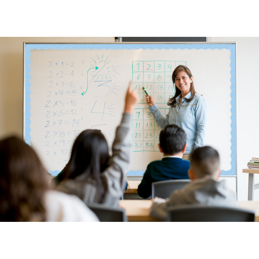 Bordure magnétique bleue de composition