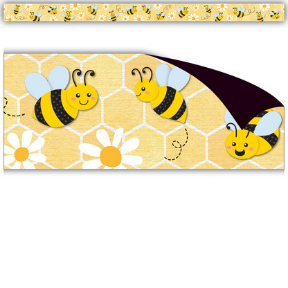 Buzzing Bees Magnetic Border