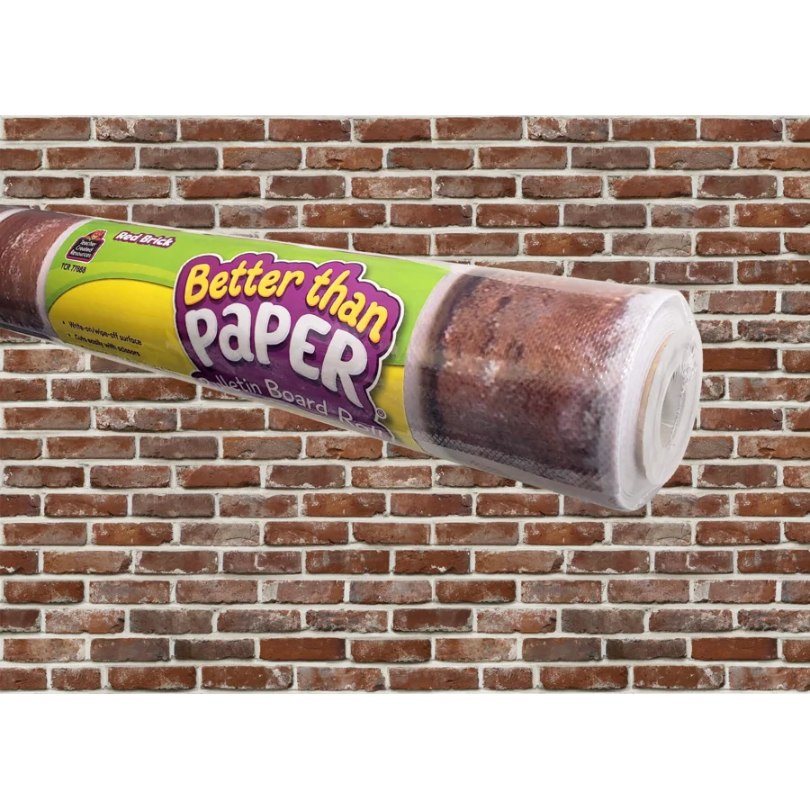 Red Brick Better Than Paper Bulletin Board Roll