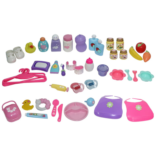 Deluxe Doll Accessory Gift Set - 45 Pieces