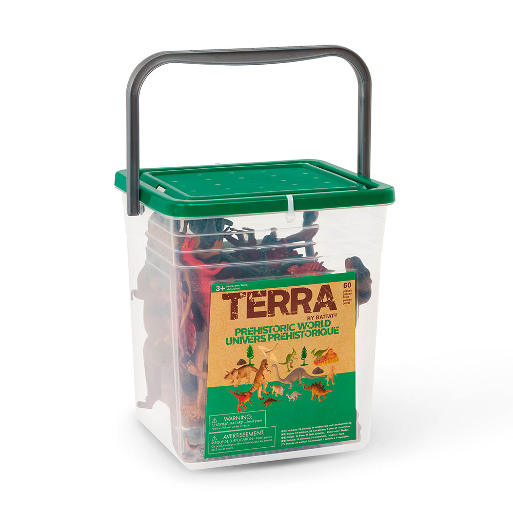 Terra - Prehistoric World animals in a bucket