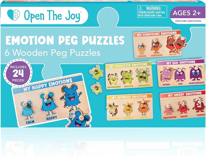 My Emotion Levels Peg Puzzles - Pack of 6