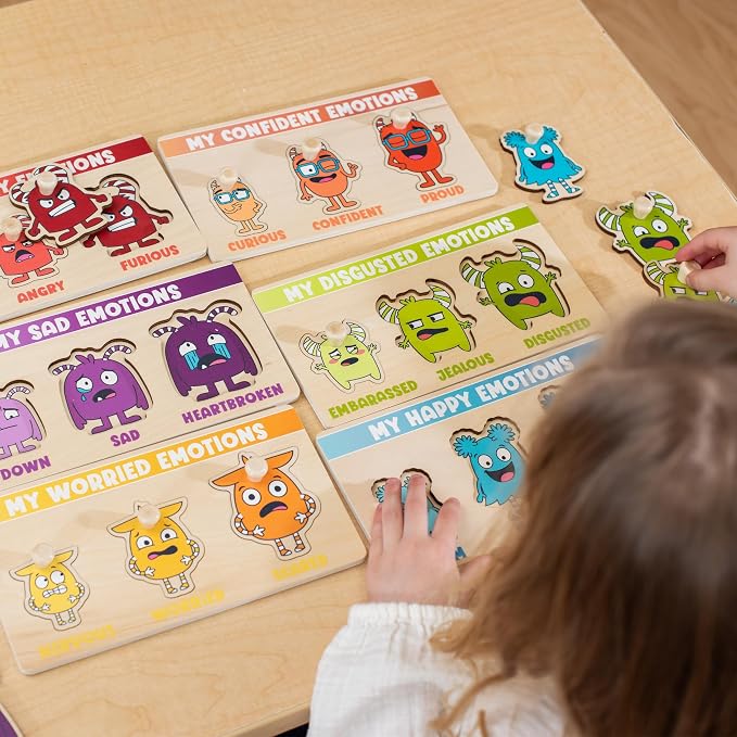 My Emotion Levels Peg Puzzles - Pack of 6