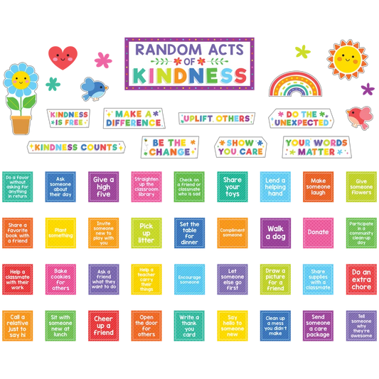 Colorful Random Acts of Kindness Bulletin Board