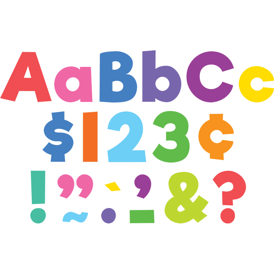 4" Everyday Letters Combo Pack