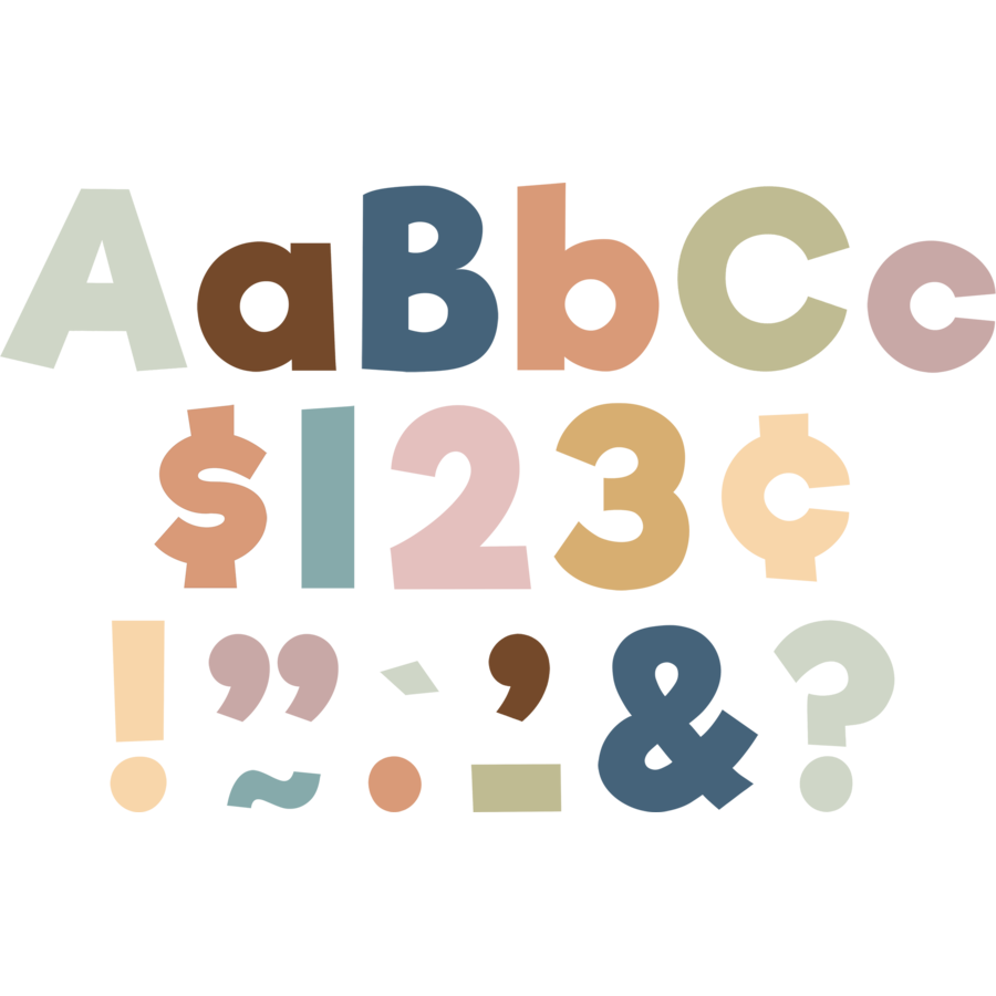 4" Everyday Letters Combo Pack