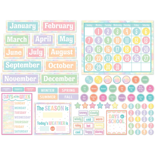 Pastel Pop Calendar Bulletin Board