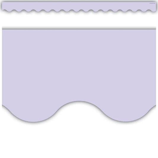 Lavender Scalloped Border Trim
