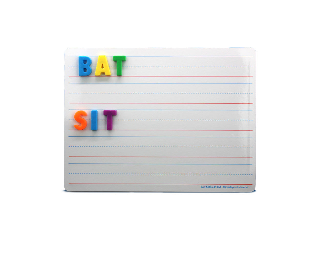 9" x 12" Magnetic, Red & Blue Ruled, Two-Sided, Dry-Erase Learning Mat