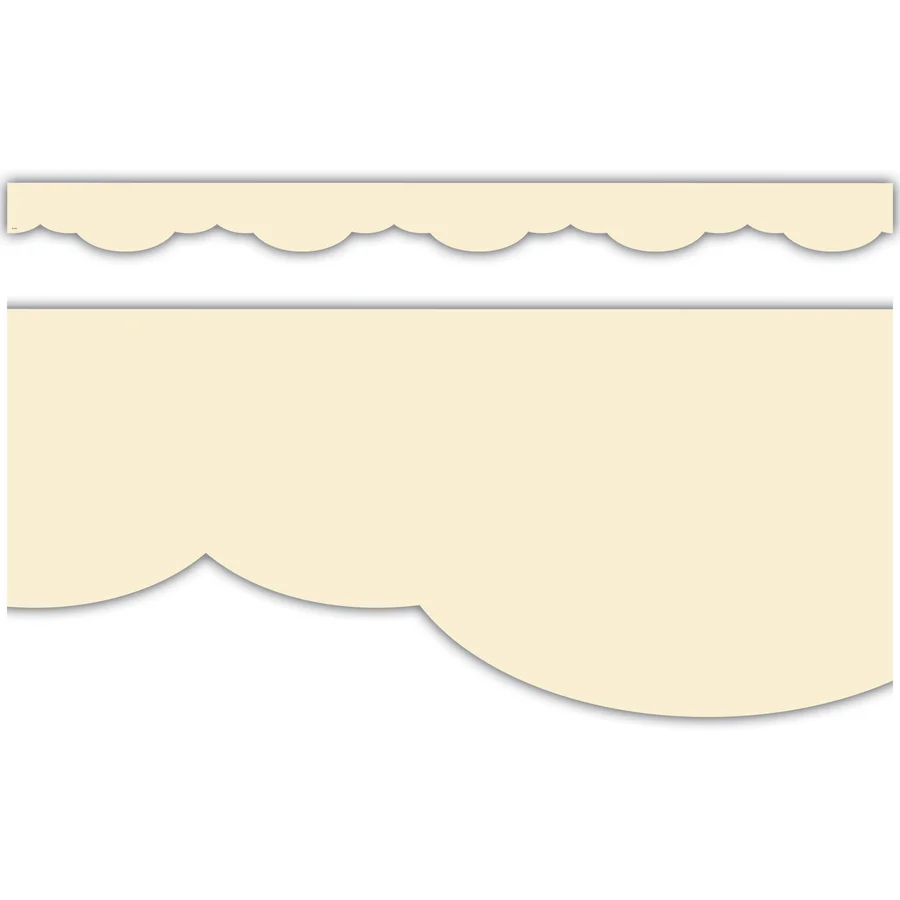 Creme Brulee Fancy Scallops Border Trim