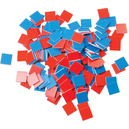 Red and Blue Square Tiles
