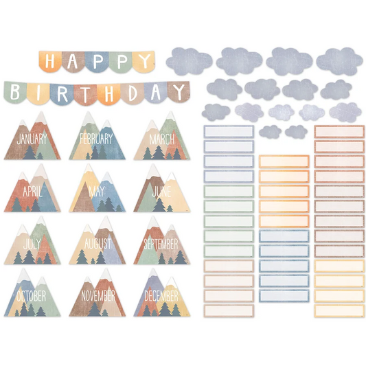 Moving Mountains Happy Birthday Mini Bulletin Board