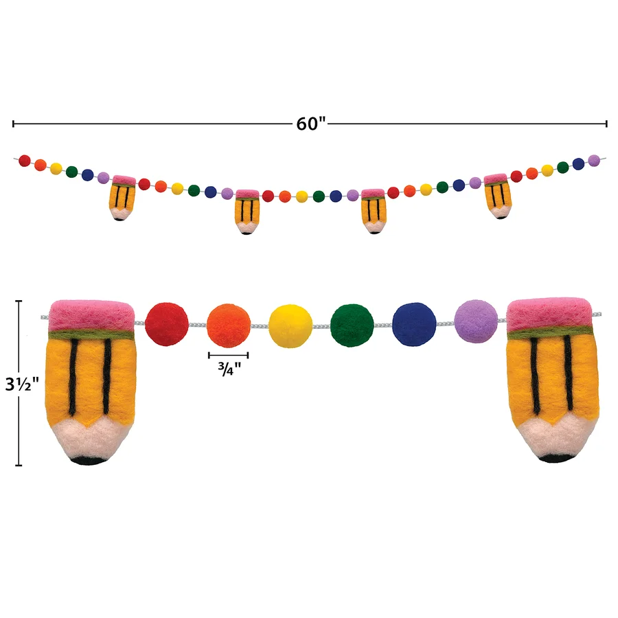 Colorful Pencils Garland