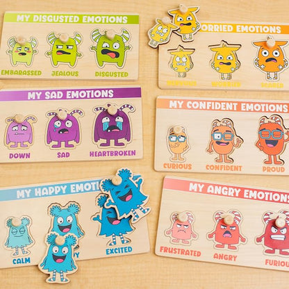My Emotion Levels Peg Puzzles - Pack of 6
