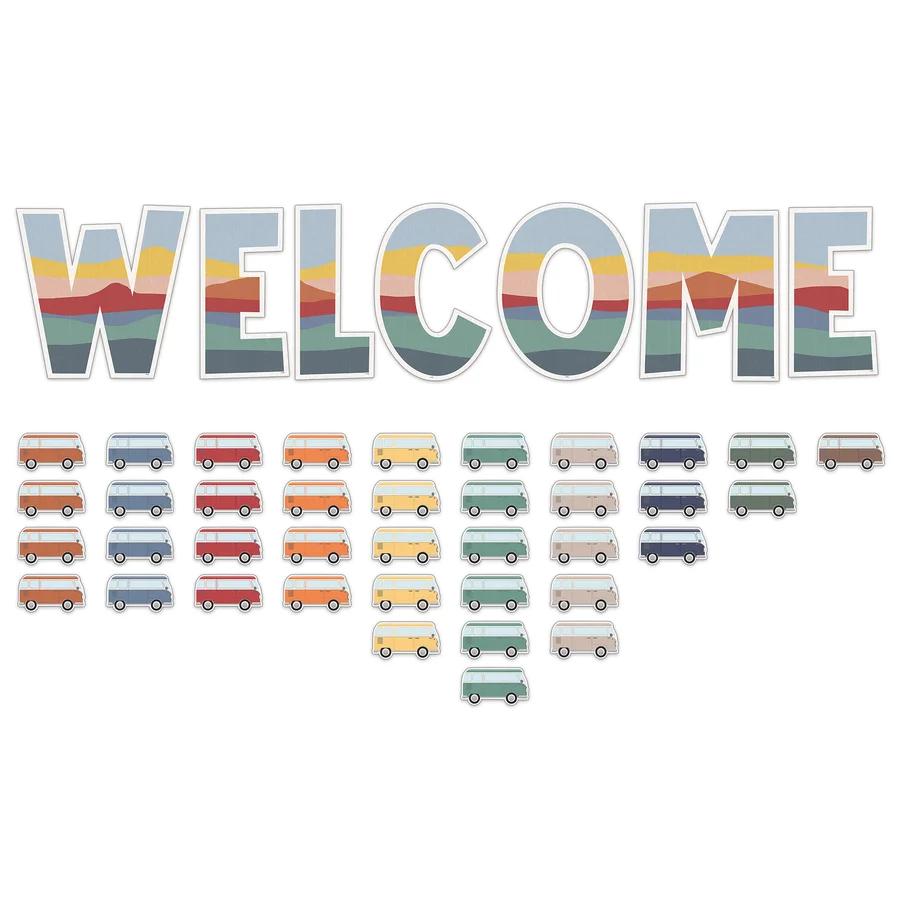 Moving Mountains Road Trip Welcome Bulletin Board