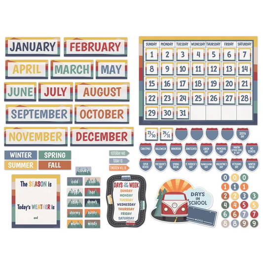 Moving Mountains Road Trip Calendar Bulletin Board