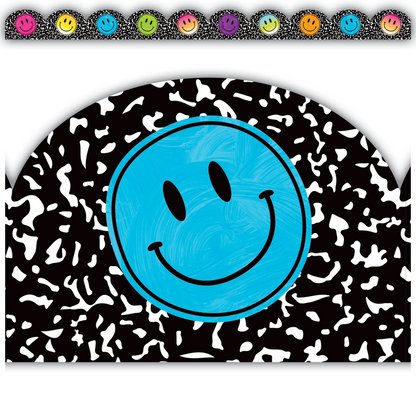 Brights 4Ever Smiley Faces Die-Cut Rolled Trimmer 50'