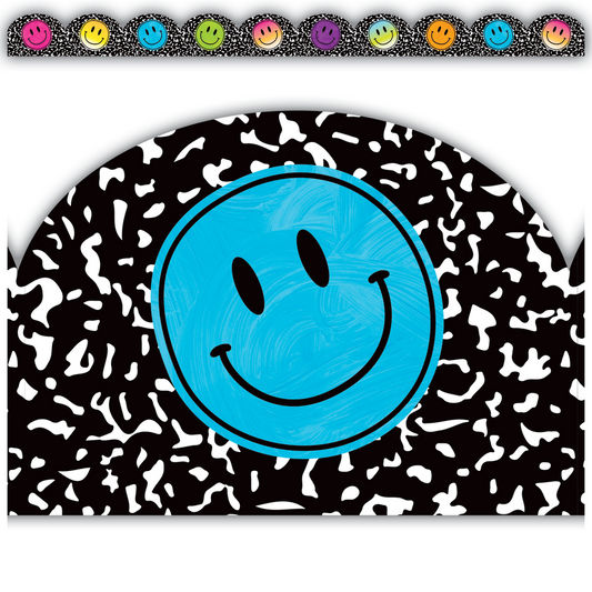 Brights 4Ever Smiley Faces Die-Cut Rolled Trimmer 50'