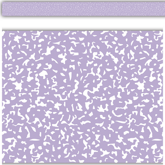 Composition Purple Straight Rolled Border Trim - 50'