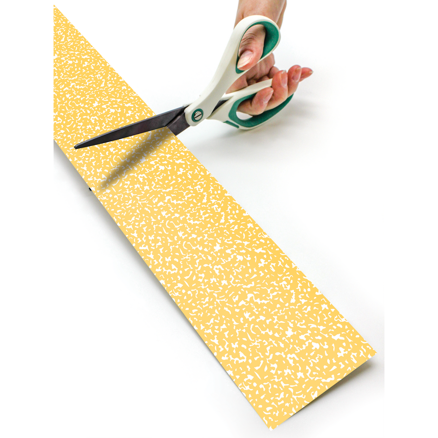 Composition Yellow Straight Rolled Border Trim - 50'