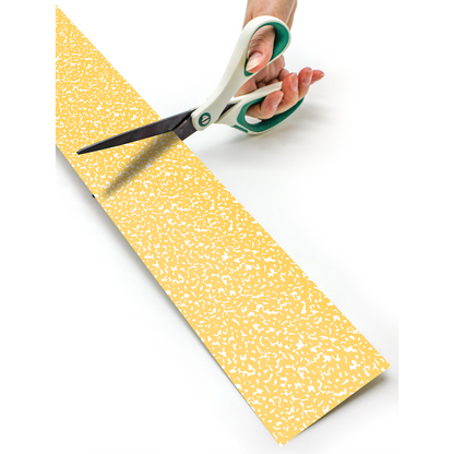 Composition Yellow Straight Rolled Border Trim - 50'
