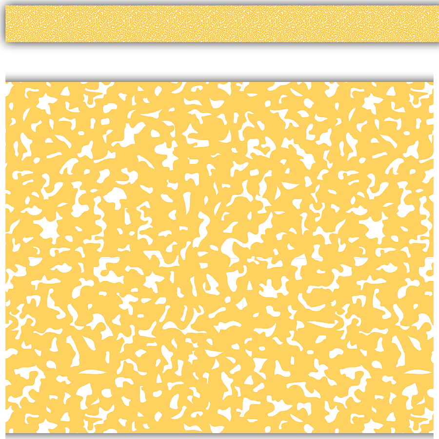 Composition Yellow Straight Rolled Border Trim - 50'