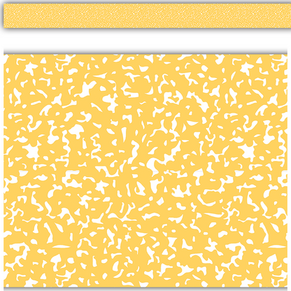 Composition Yellow Straight Rolled Border Trim - 50'