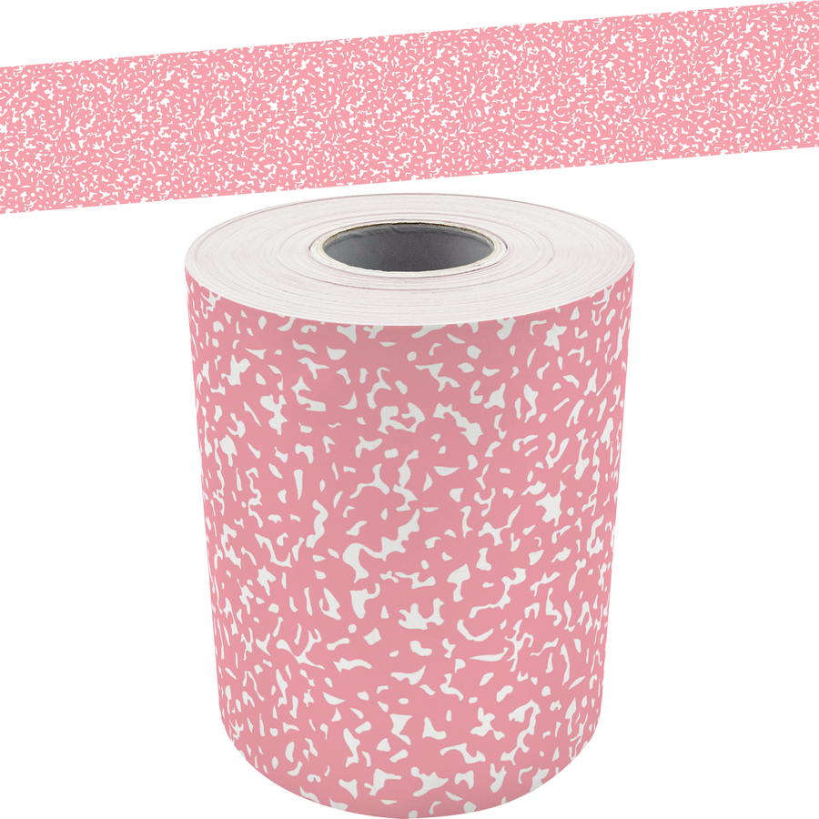 Composition Pink Straight Rolled Border Trim - 50'