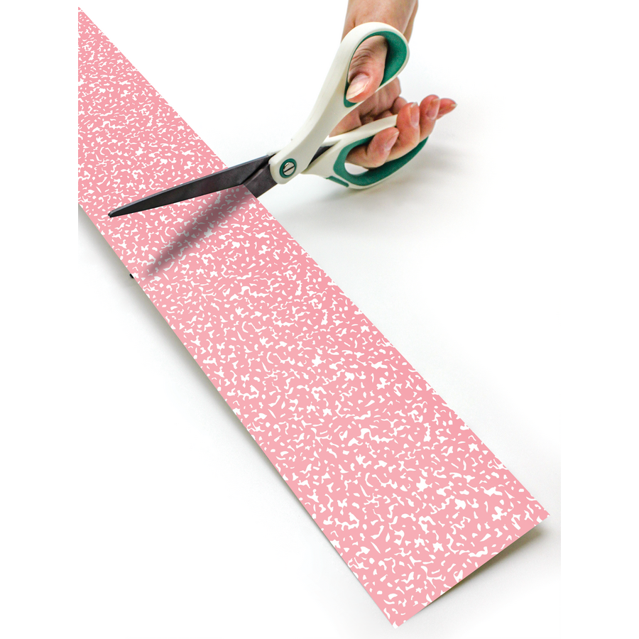 Composition Pink Straight Rolled Border Trim - 50'